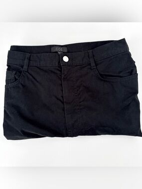Women’s COS Black Cotton Straight Leg Pants Size 10
